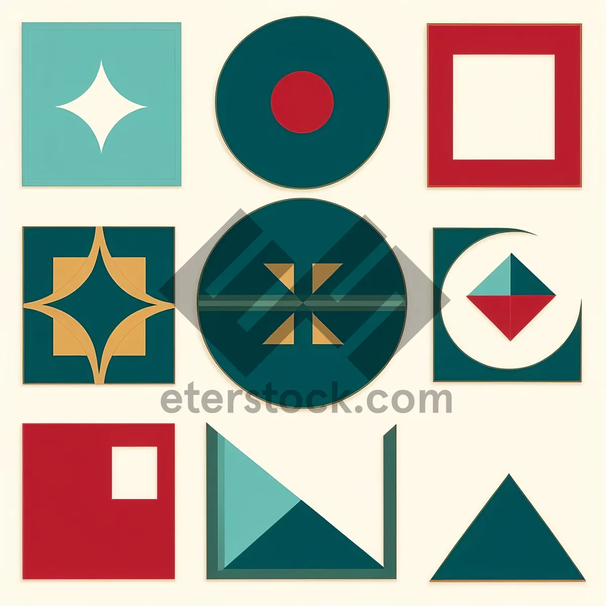 Picture of Patriotic Symbol Set - Flag Icons & Signs