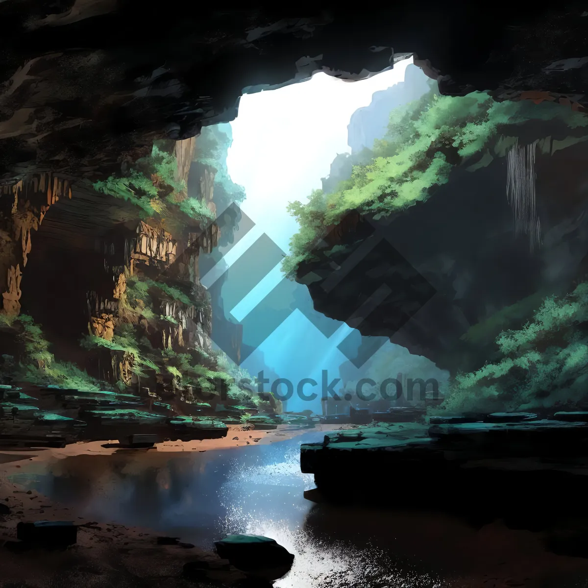 Picture of Coastal Cave with Majestic Ocean Views