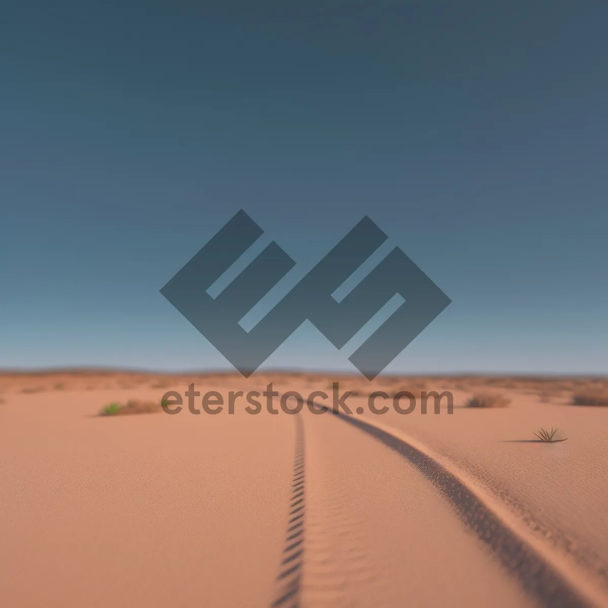 Picture of Dune Horizon: Vast Expanse of Desert Landscape with Sunny Skies