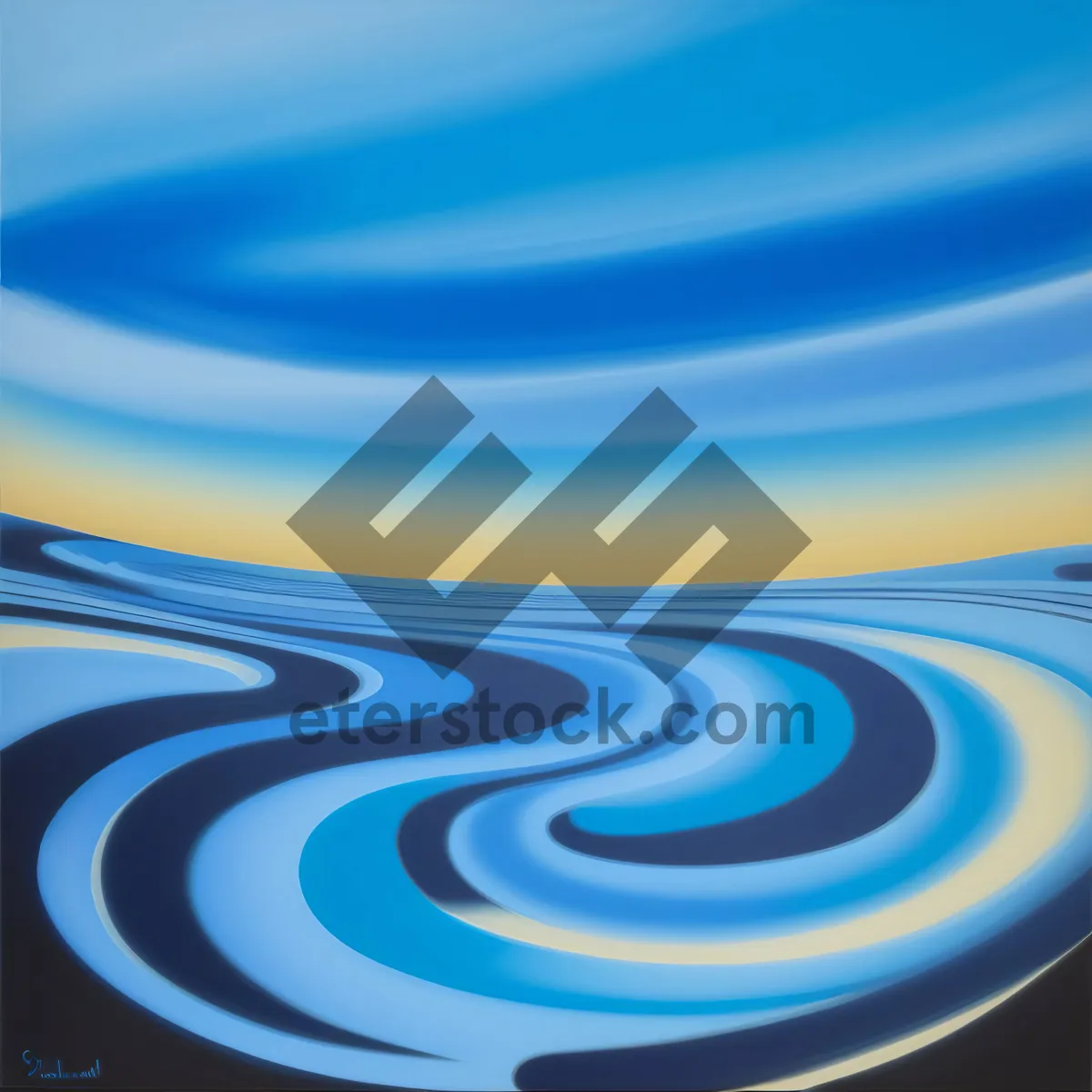 Picture of Vibrant Fluid Wave: A Colorful Abstract Artistic Motion