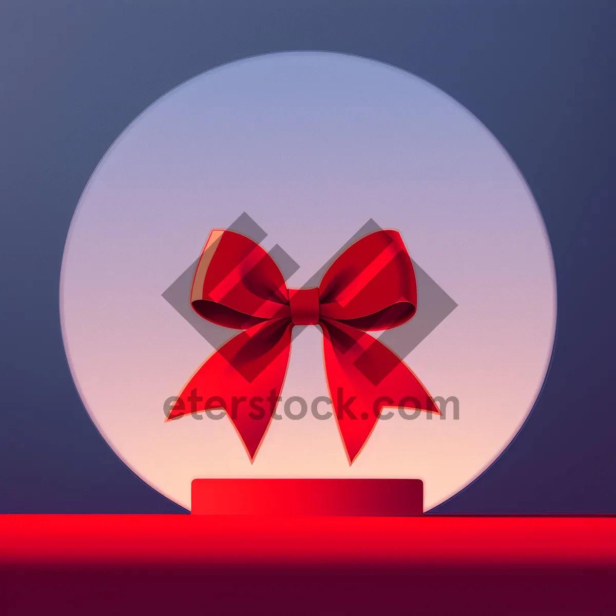 Picture of Shiny Gift Ribbon & Gem Design