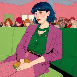 Stylish Lady with a Radiant Smile