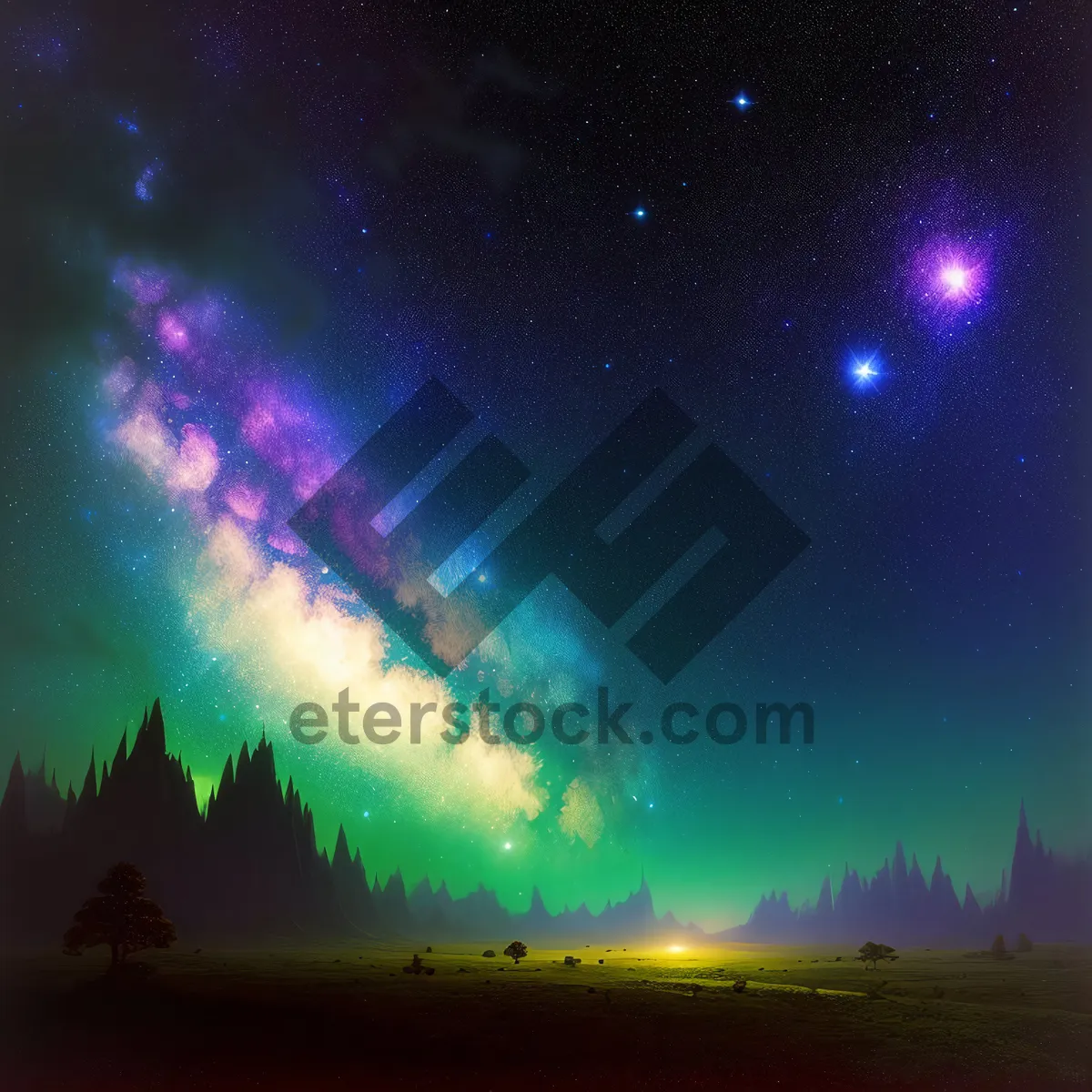 Picture of Dark Galaxy Night Sky Star Wallpaper