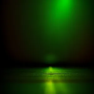 Vibrant Laser Light Art: Futuristic Fractal Glow