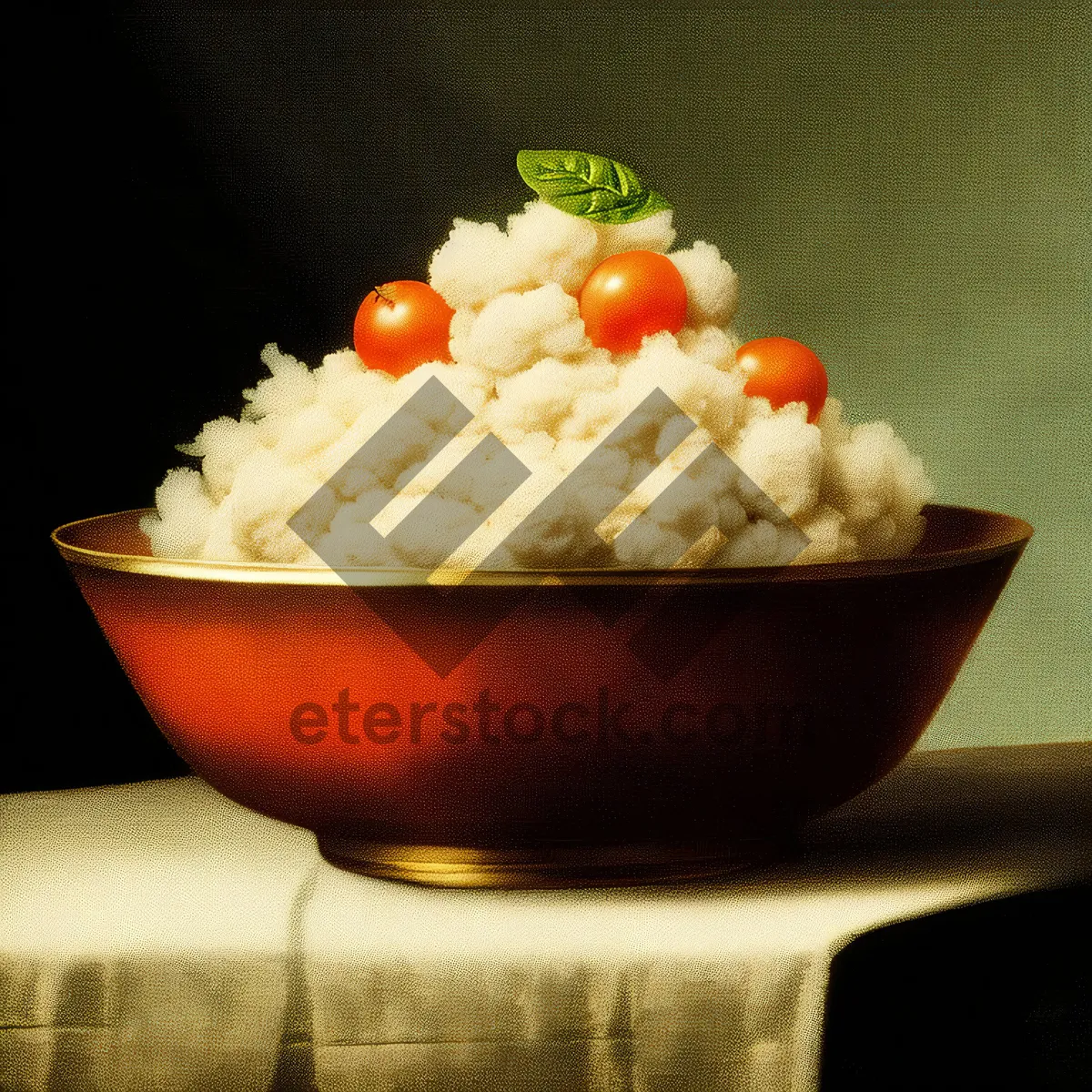 Picture of Fresh Vegetable Bowl with Tasty Gourmet Popcorn