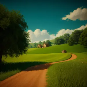 Serene Golf Course with Scenic Landscape