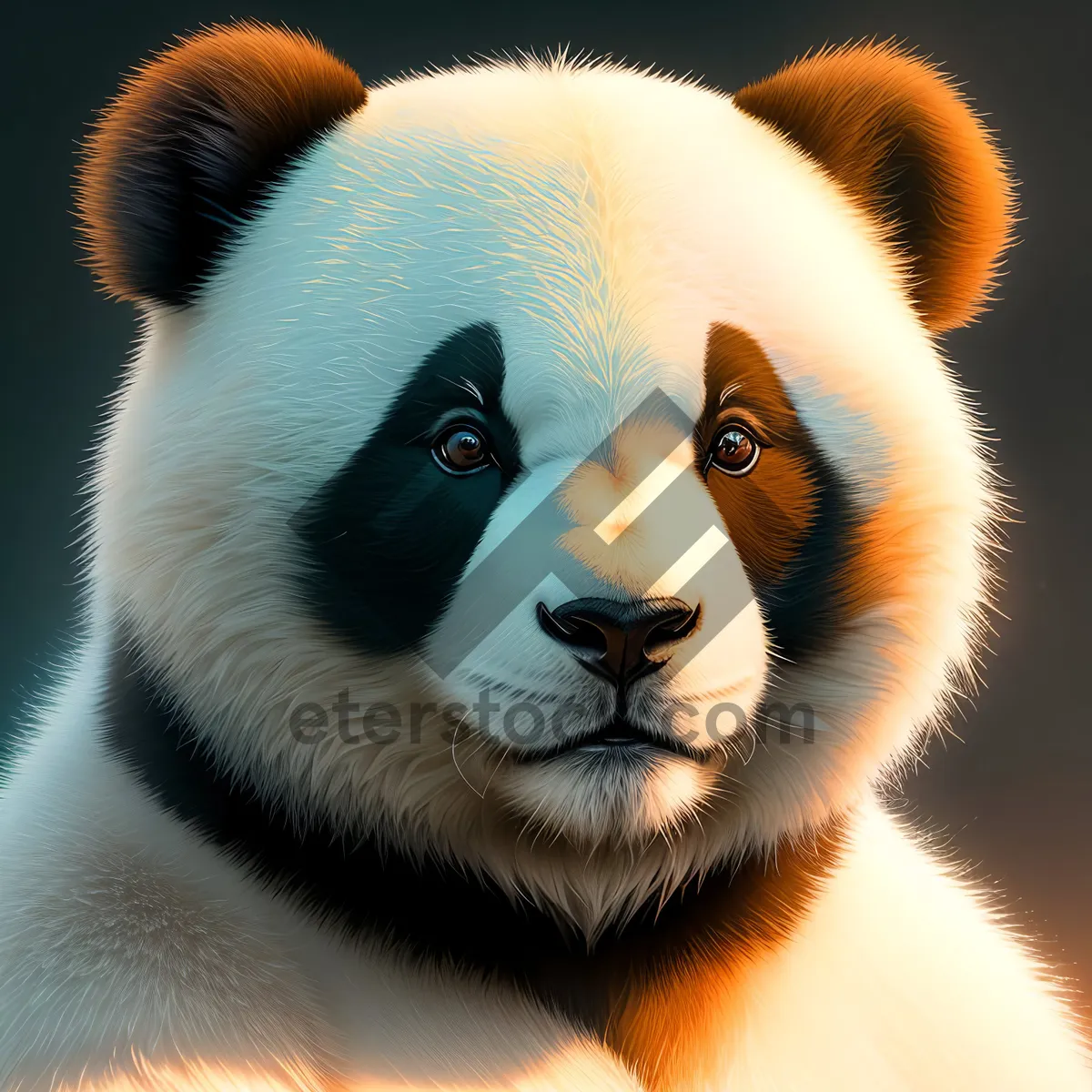 Picture of Giant Panda Fur Ball Teddy Bear