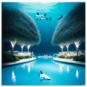 Turquoise Summer Paradise by the Sparkling Ocean