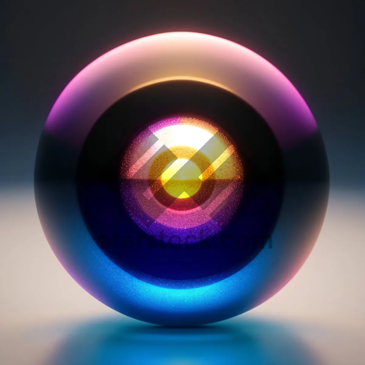 Picture of Vibrant Glass Circle Button Design
