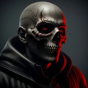 Spooky Skull Sculpture: Anatomy of Death