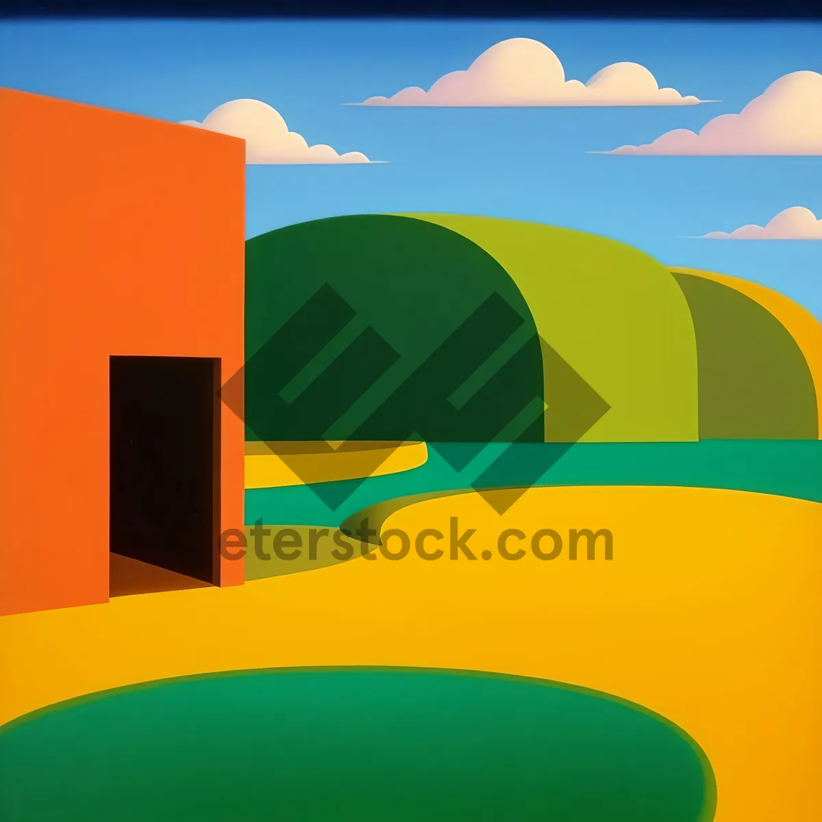 Picture of Graphic Design Symbol: Abstract Art in Motion