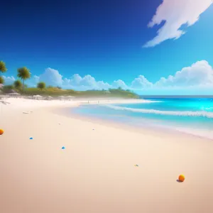 Serene Seascape on a Sunny Summer Day