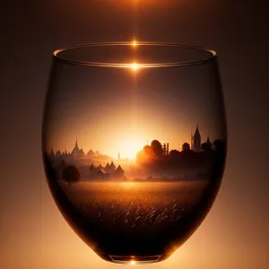 Red Wine Celebration in a Glass