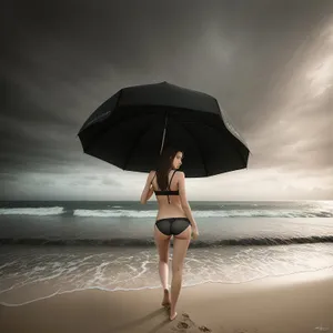 Summer Vibes: Beachside Canopy with Sexy Bikini