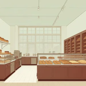 Modern Luxury Kitchen Interior with Stylish Furniture