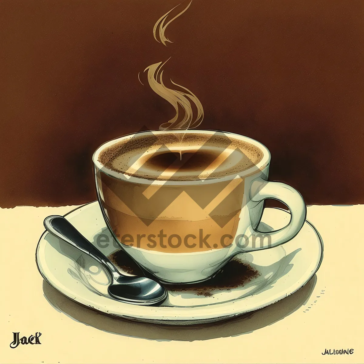 Picture of Morning Cup of Aromatic Caffeine Delight