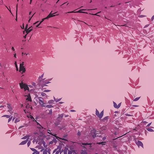Floral Grunge Graphic Pink Pattern Decoration