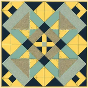 Colorful Geometric Mosaic Tile Design