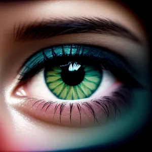 Enhancing The Gaze: Closeup of Mesmerizing Eyeball and Stunning Eyelashes