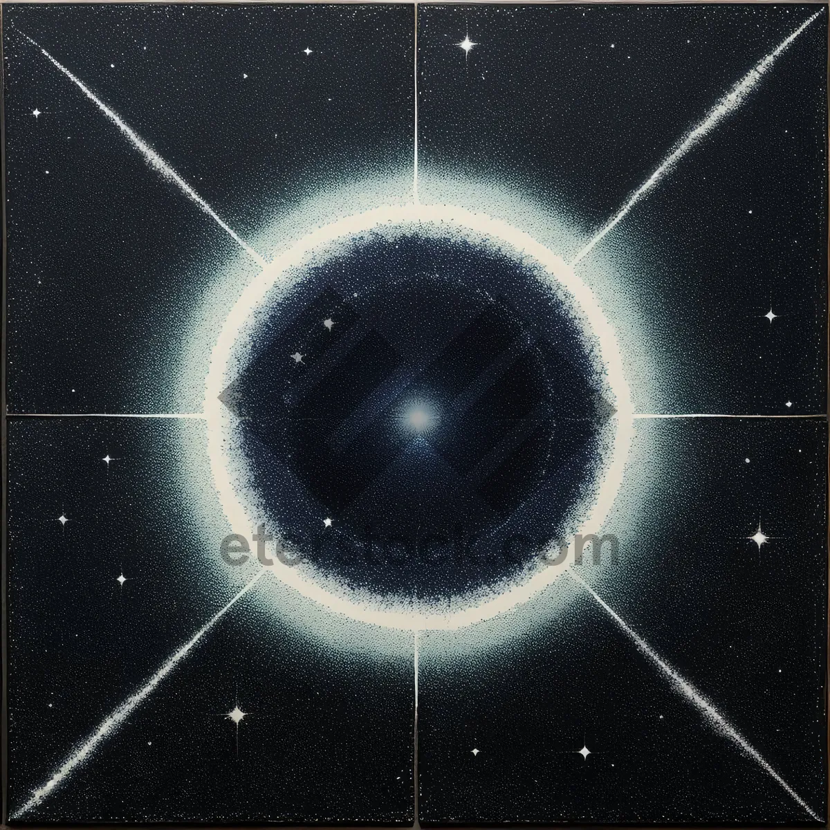 Picture of Galactic-inspired digital graphic art with sleek design.