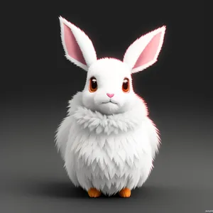 Fluffy Bunny with Cute Ears - Adorable Easter Pet