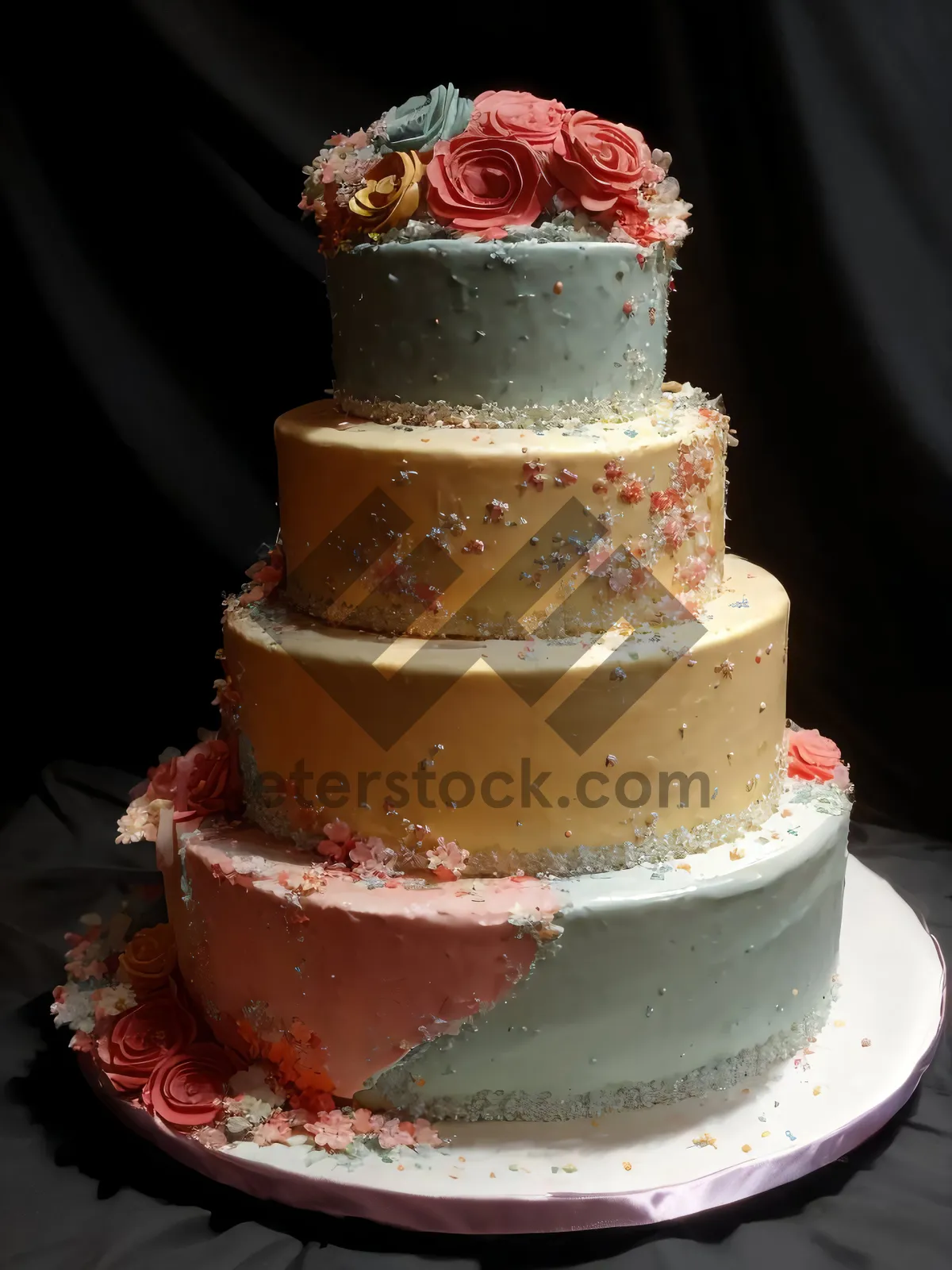 Picture of Delicious Fruit Cake with Strawberry Cream