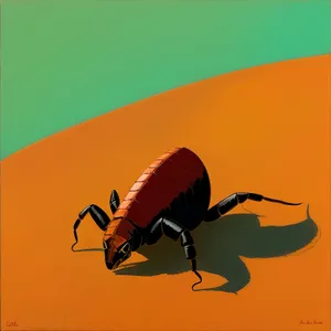 Surfer Beetle Riding Wave