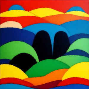 Patriotic flag waving with aircraft symbol