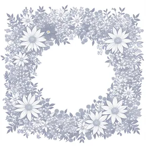 Frosty Symmetrical Snowflake Design