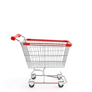 3D supermarket shopping cart for e-commerce