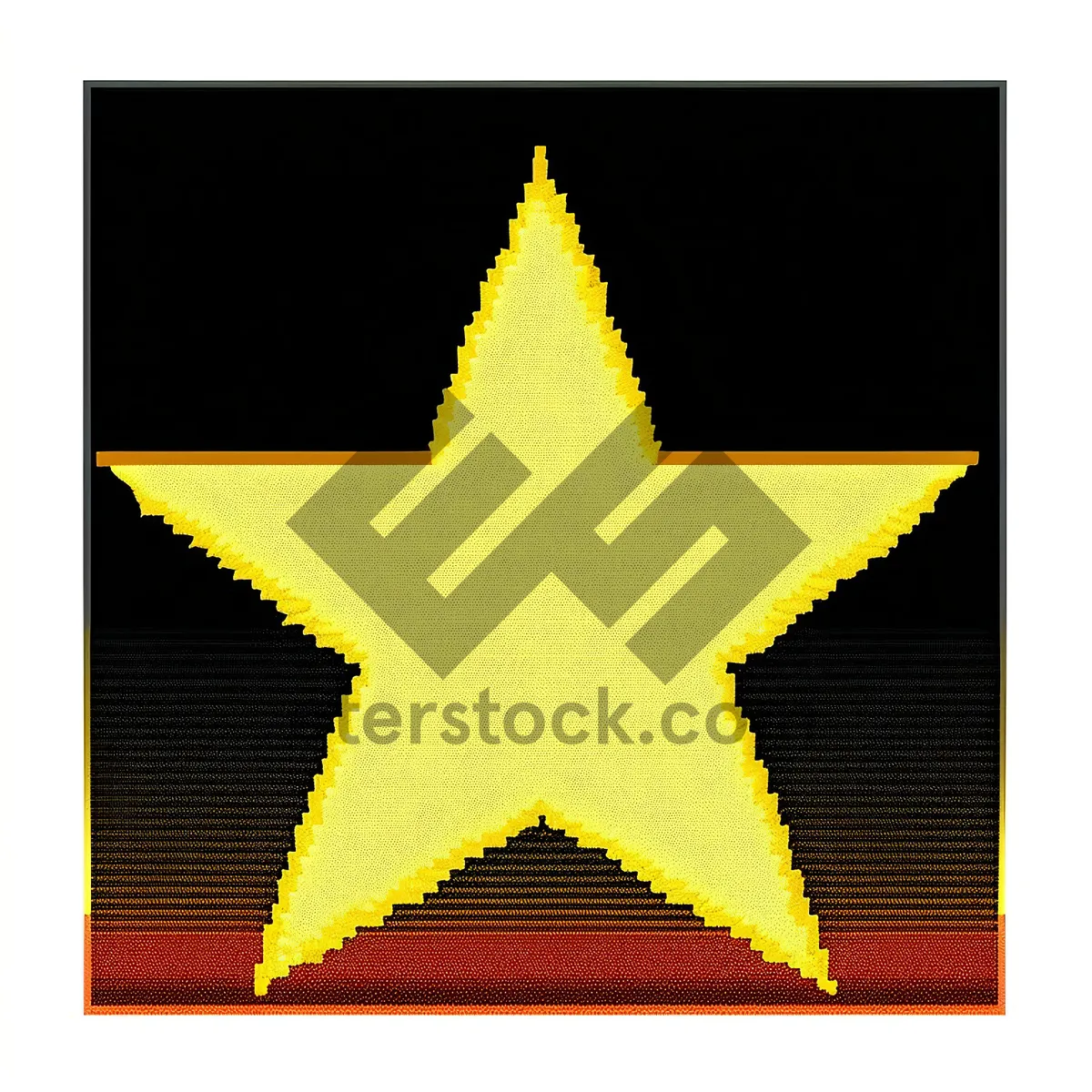 Picture of Symbolic Star: Artistic Graphic Icon with Decorative Design