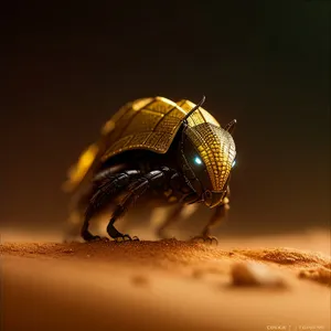 Vibrant Arthropod Weevil: A Colorful Beetle