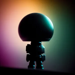 3D Man Spotlight Lamp Character