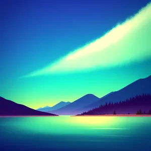 Ethereal Sky: A Vibrant, Digital Space Wallpaper