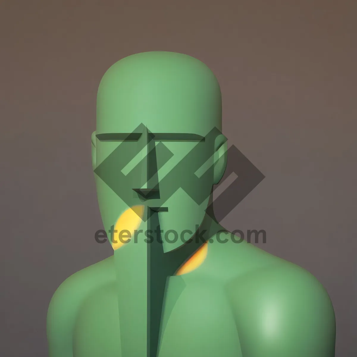 Picture of 3D Human Puppet Sculpture Bust