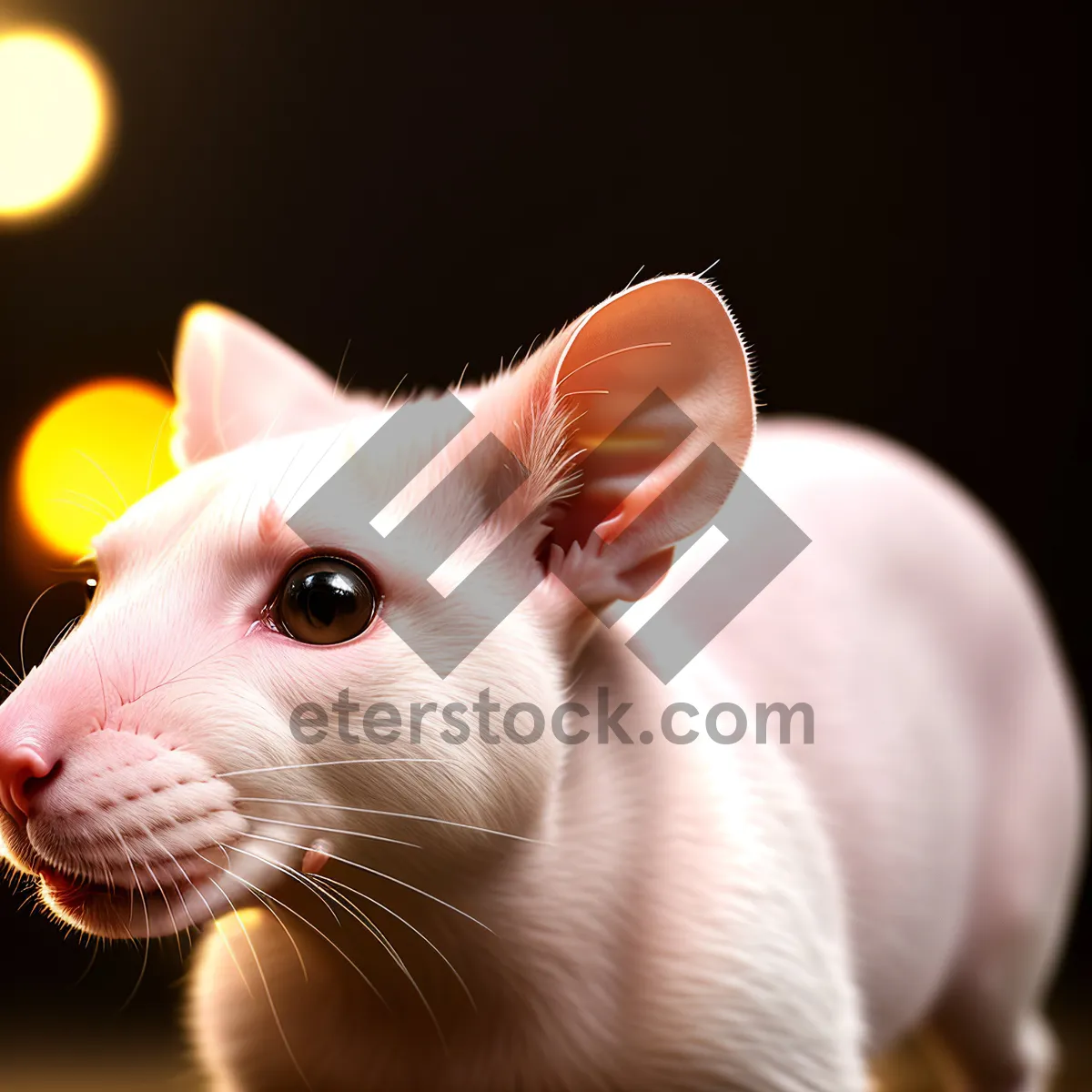 Picture of Cute Fluffy Kitten with Whiskers and Bright Eyes