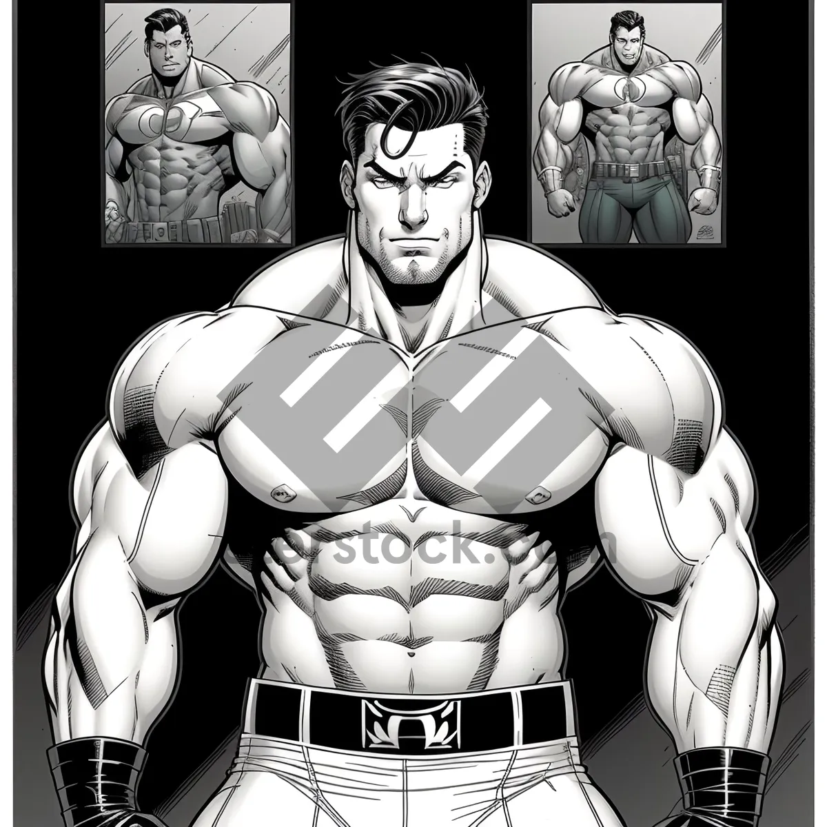Picture of Muscular Reflection: Sexy Bodybuilder Amulet