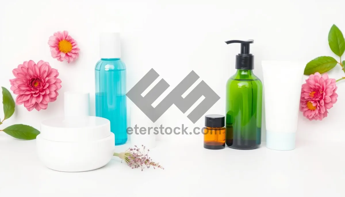 Picture of Spa container with liquid soap dispenser and aromatic oil