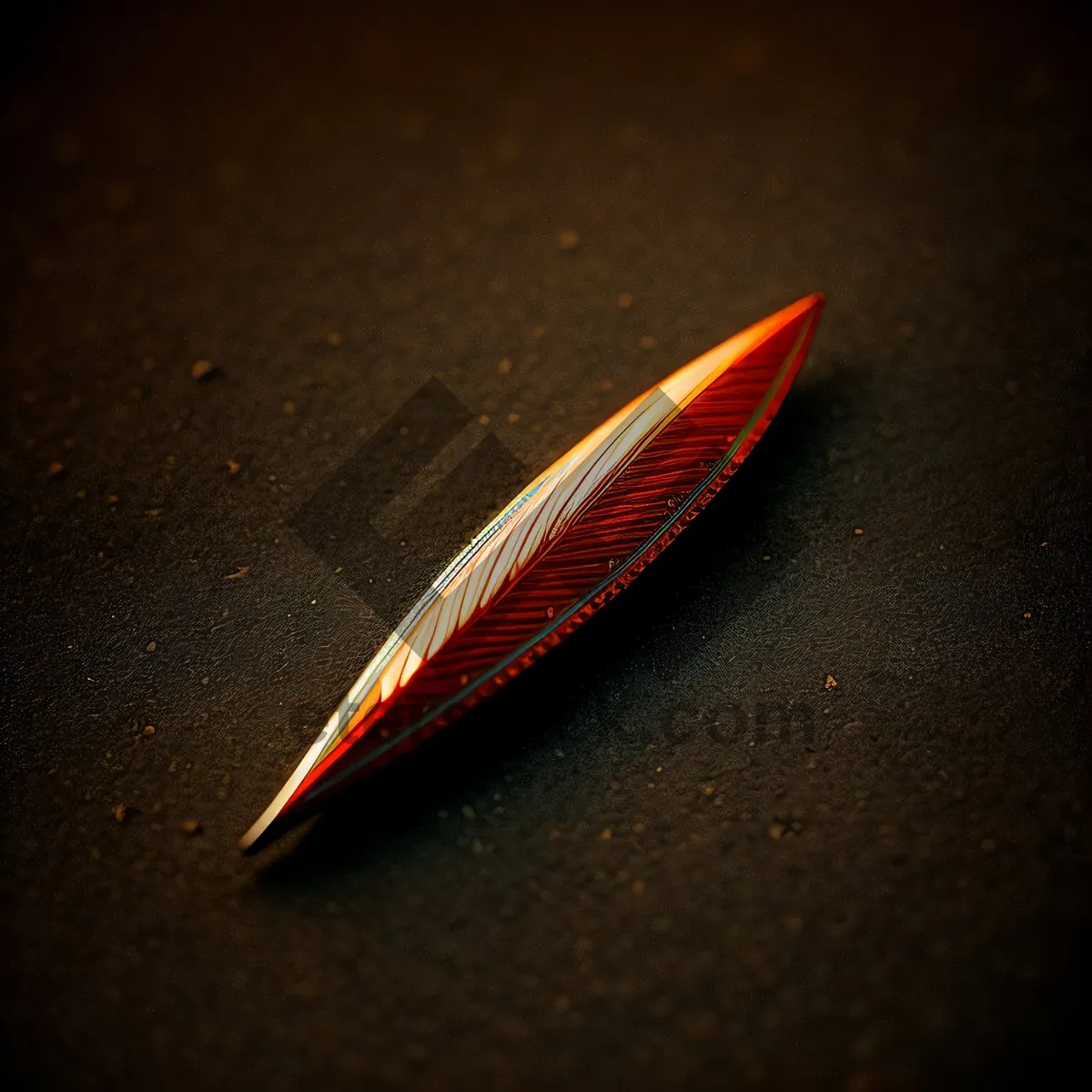 Picture of Insect perched on quill pen, surrounded by paper