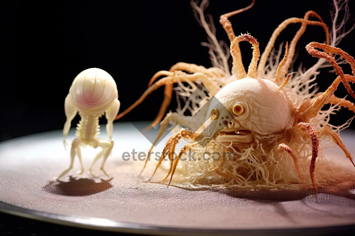 Picture of Sea Snail - Invertebrate Mollusk on Ocean Floor