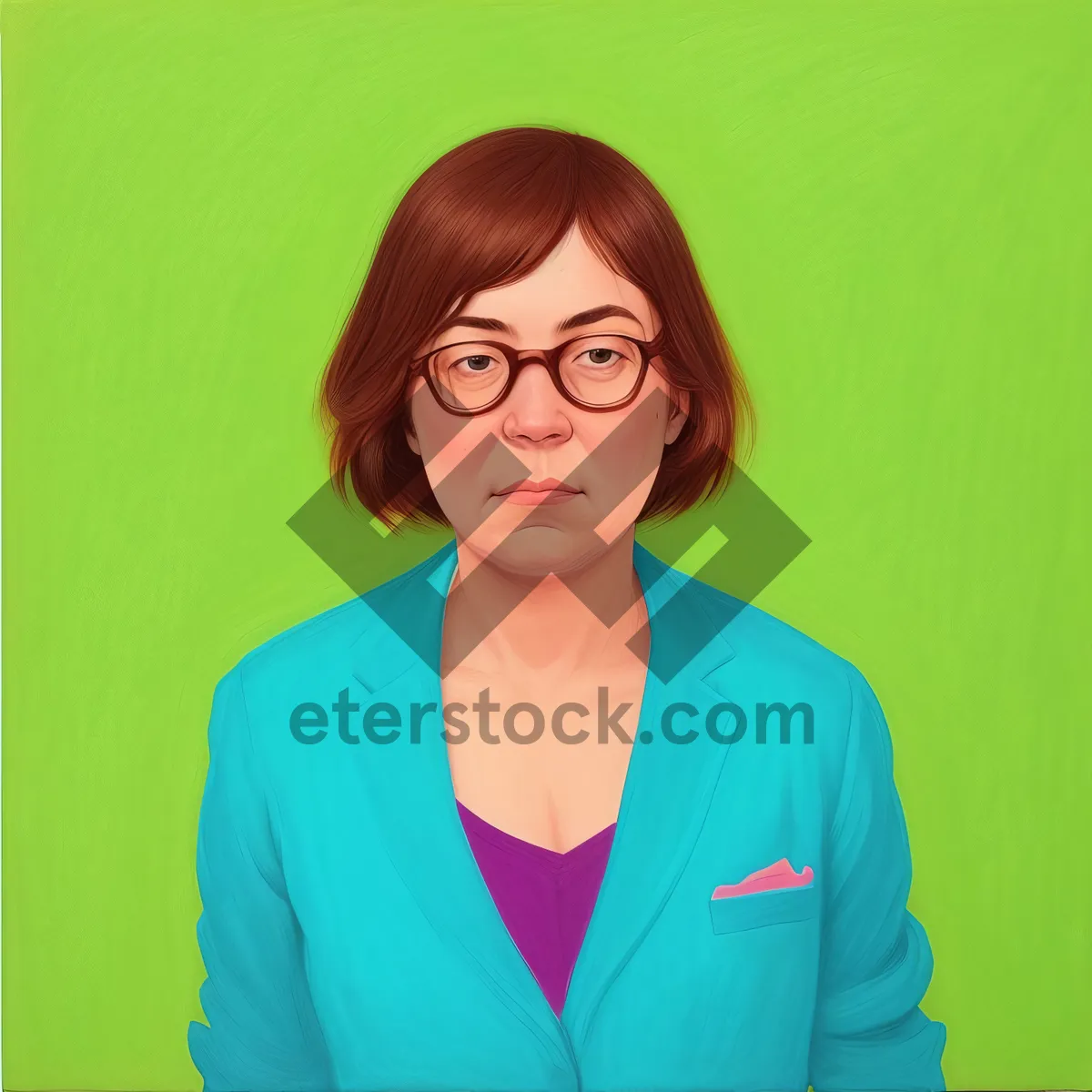 Picture of Smiling Businesswoman Portrait: Professional, Confident, and Attractive