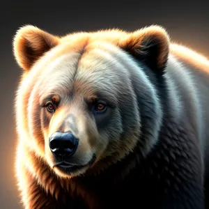 Wild Brown Bear - Majestic Mammal, Fearless Predator