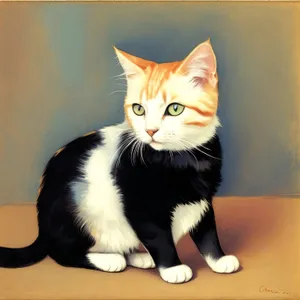 Playful Fluffy Kitty with Adorable Eyes