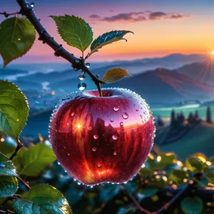 Juicy Apple for Holiday Decoration