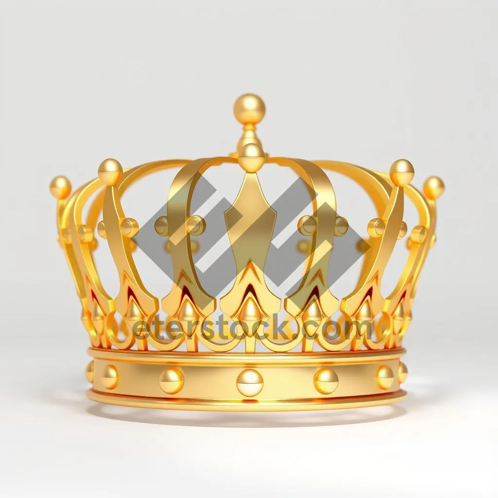 Picture of Baron's Gold Crown Heraldry Symbol Decoration.