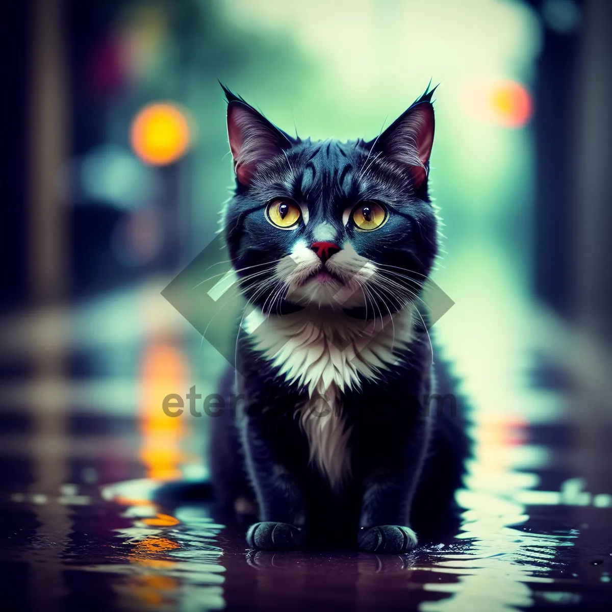 Picture of Curious Kitten with Adorable Whiskers