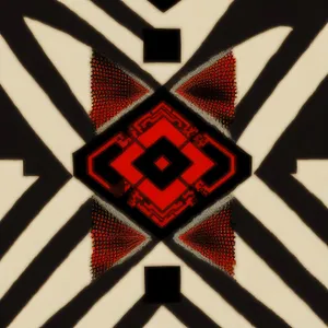 Gemstone flag of a country symbol sign.