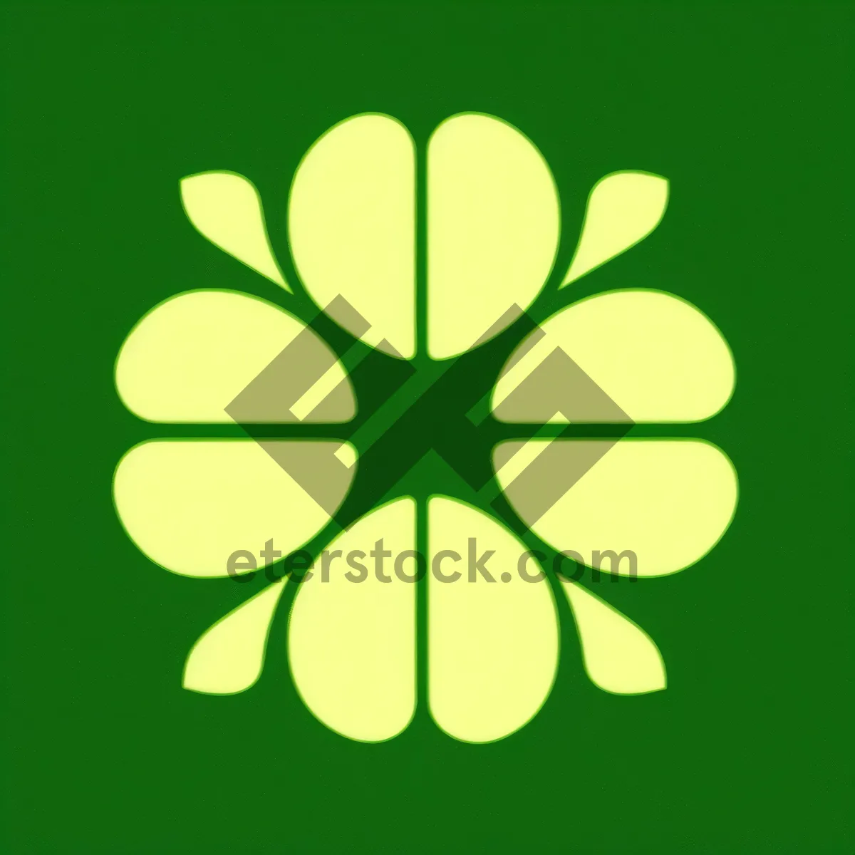 Picture of Green Leaf Icon Set - Eco-Friendly Recycling Symbols