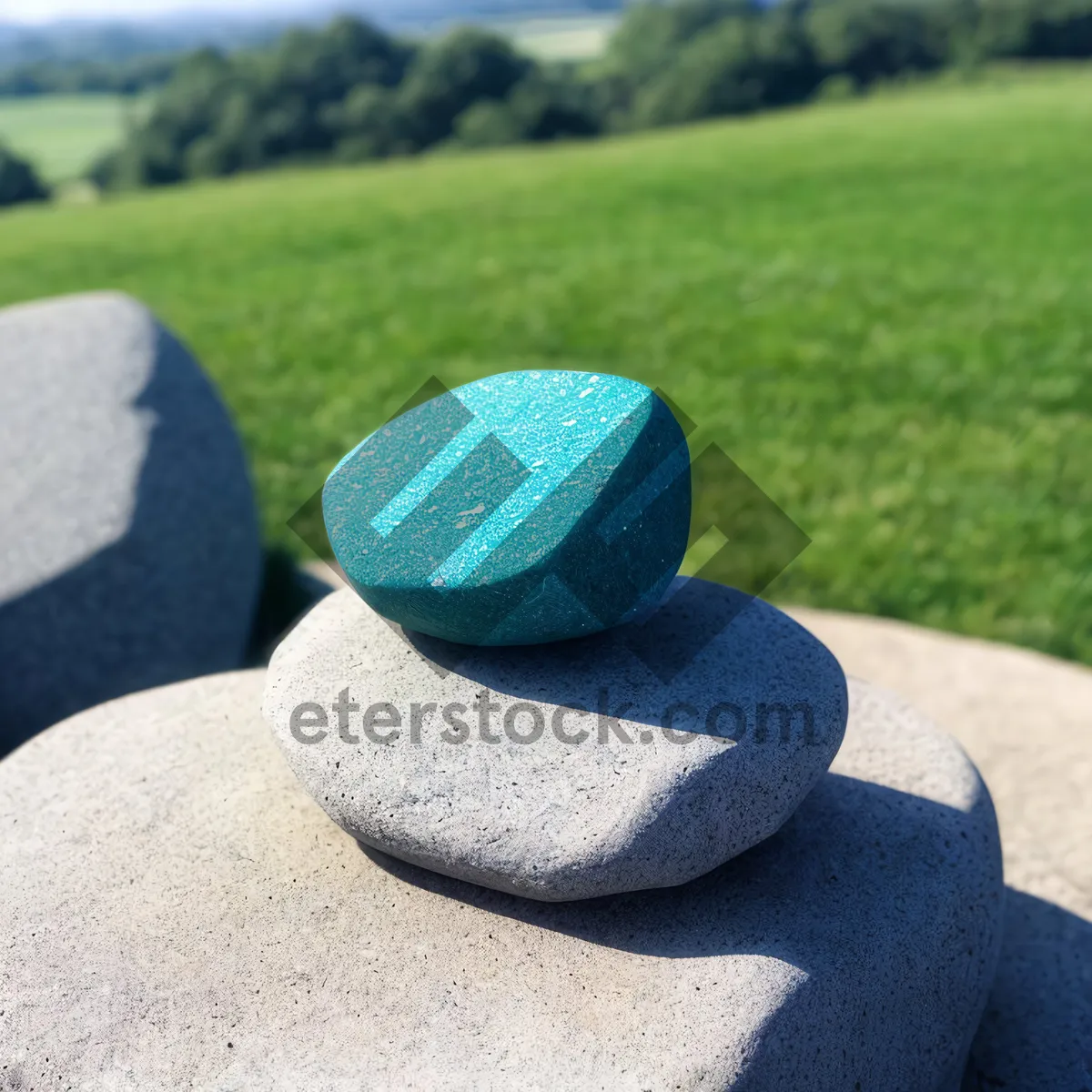 Picture of Tranquil Stone Stack: Harmony and Balance in Nature