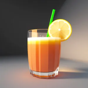 Refreshing Citrus Juice in a Glass